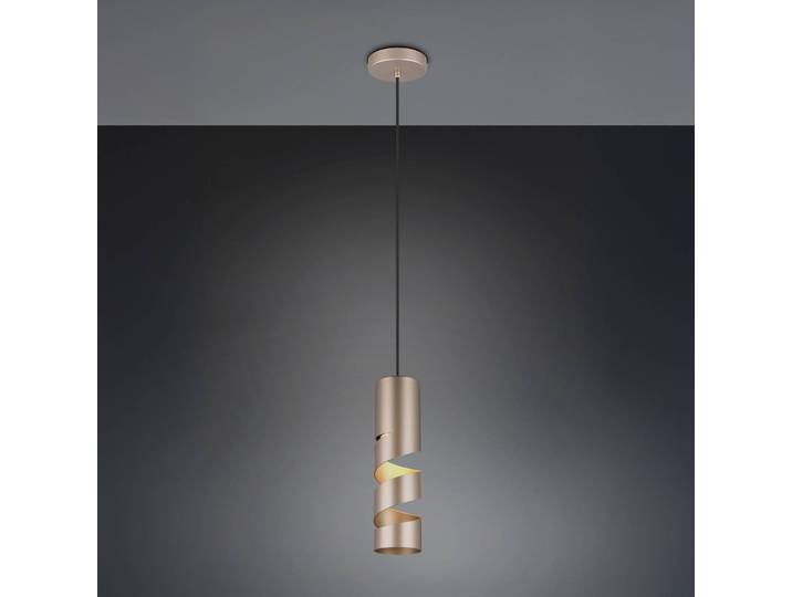 Trio Lighting Hängelampe Stream, dimmbar, braun / rost, für Wohn- / Esszimmer, Metall, Modern, Pendelleuchte
