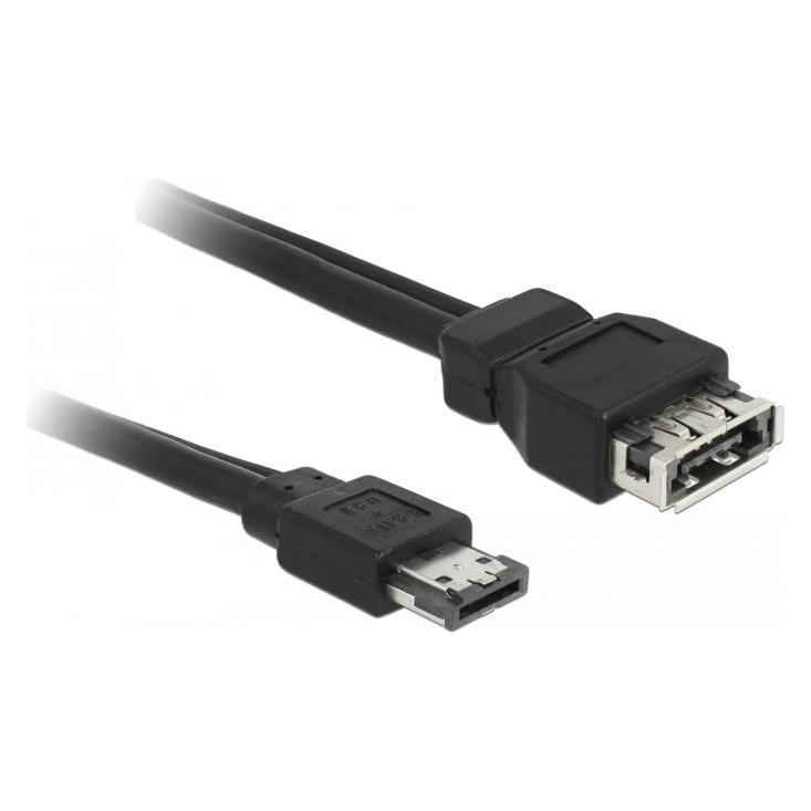 Delock Power Over eSATA cable (100 cm, eSATA) (84389)