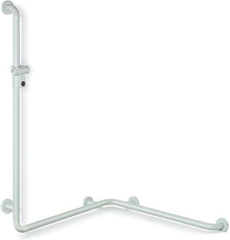 Hewi 801 main courante de douche 801.35.21S36 longueur spéciale, corail, avec barre de support de douche