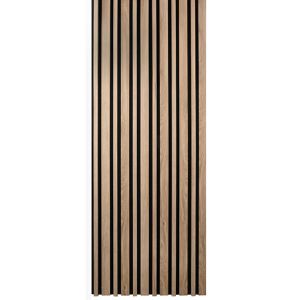Kosche Akustikpaneel LuxLine 3D, Eiche amalfi konstanz, 240 x 56,1 x 2,5 cm, mit schwarzem Filz, , Stück