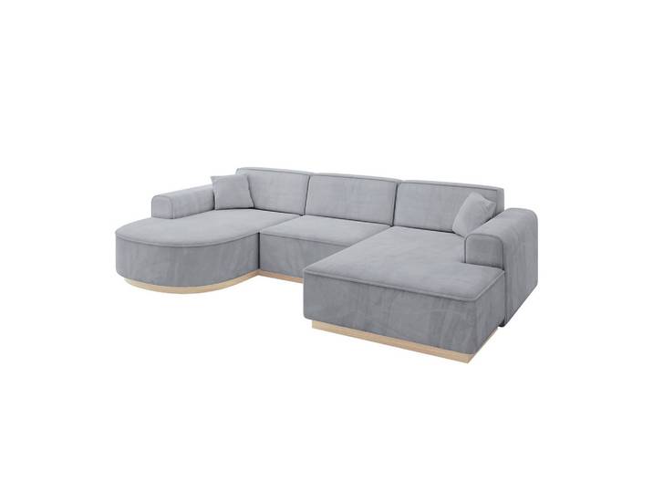 WOHNLANDSCHAFT ARRIO-U1 303x171x83 cm Titanfarben
