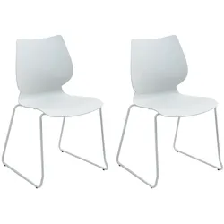 CLP 2er Set Stuhl Houma - Farbe: weiß