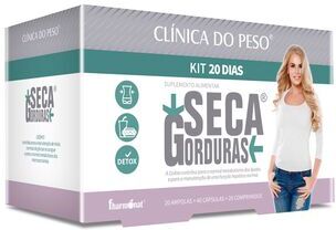 Clínica do Peso Comprimidos Seca Gorduras Em 20 Dias 1 un