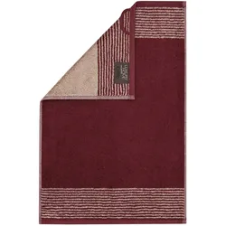 CAWÖ Handtuch Set, 10-tlg. - C Two-Tone, 2x Duschtuch, 4x Handtuch, 4x Gästetuch Bordeaux / Set