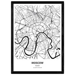 POSTER Moskau - Russland A3 Rahmenlos