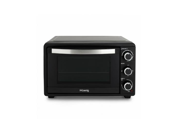 Mini Four Électrique 25l – 1500w – 4 Modes De Cuisson – Température Jusqu’à 230°c – Minuterie 60 Min Avec Arrêt Automatique – Hkoenig