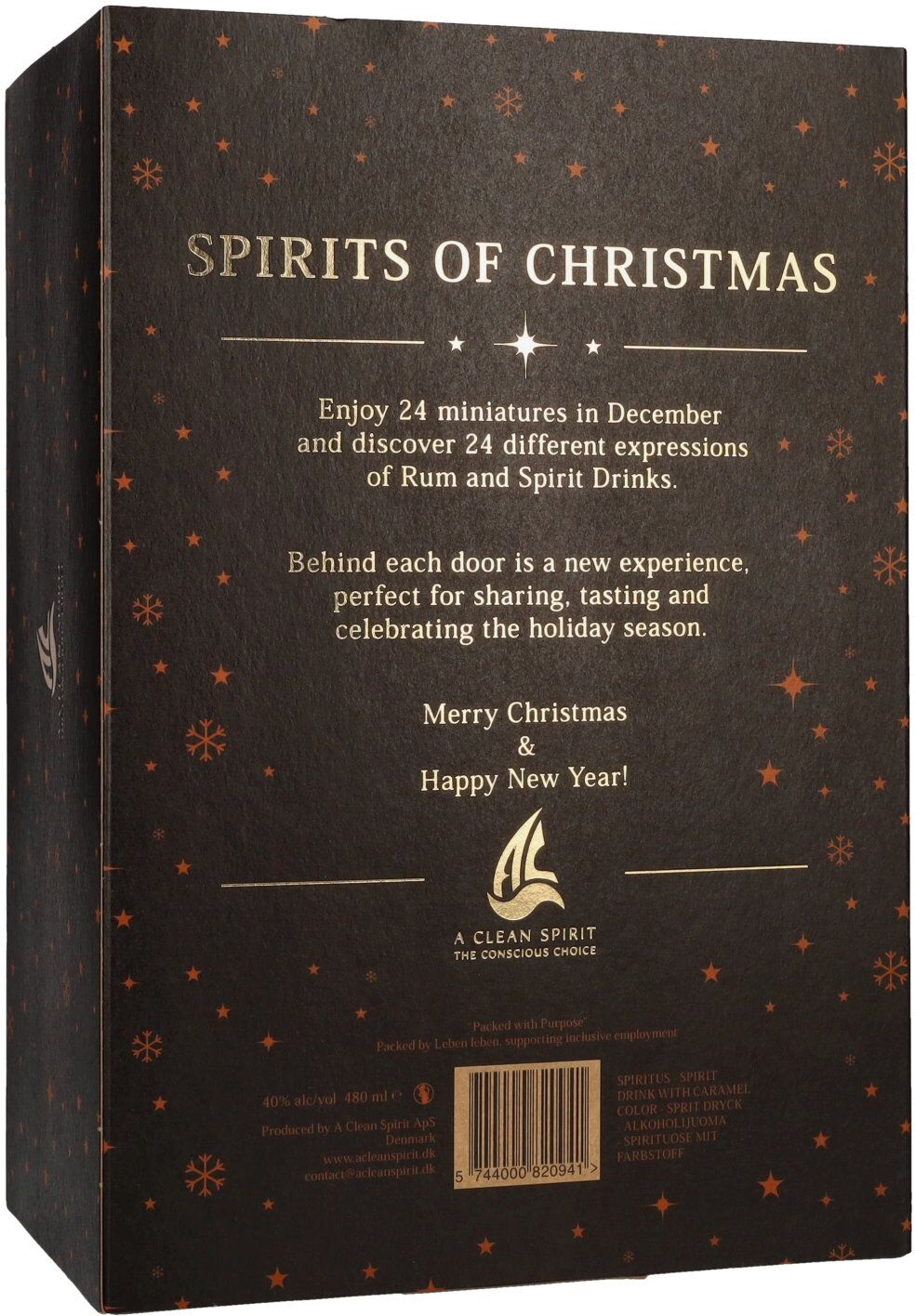 Spirits of Christmas Rum & Spirit Drinks 40% Vol. 24x0,02l Adventskalender