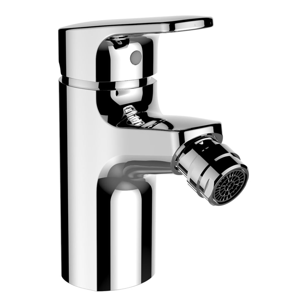 LAUFEN CITYPRO, Bidetmischer, Ausladung 96 mm, Festauslauf, mit Ablaufventil Ablaufventil chrom HF500910100000