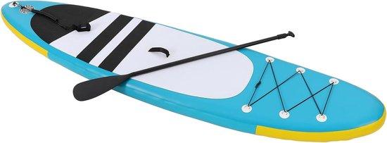 Aufblasbares SUP-Board - Paddelbrett-Set - Wasserspaß erleben - Hohe Tragfähigkeit - 305 x 76 x 10 cm - Blau