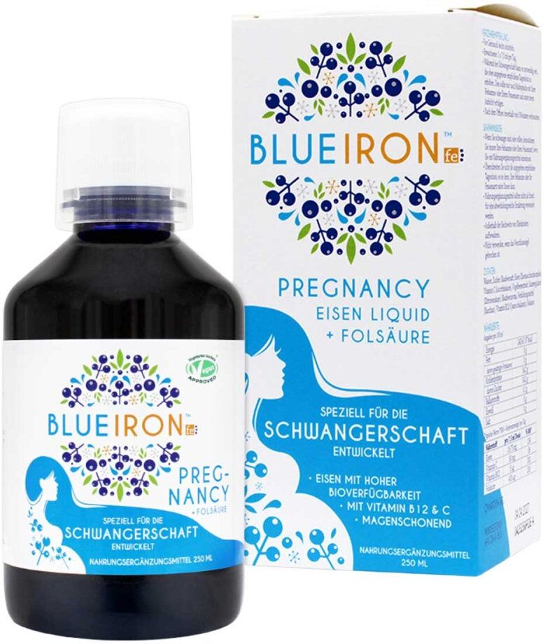 Blueiron Eisen Pregnancy + Folsäure Liquid