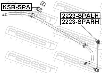 Febest Lagerung, Stabilisator Ksb-Spa Vorderachse Für Hyundai