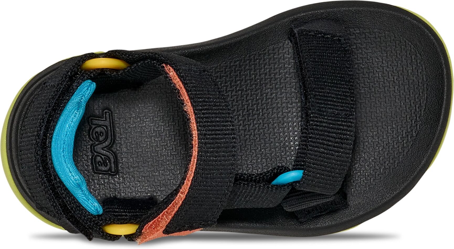 Sandale TEVA "HURRICANE XLT JR KIDS", Mädchen, Gr. 19, Synthetik Textil, bunt (schwarz multi), Schuhe Sandale, sportlicher Stil, rutschfeste Laufsohle, schnell trocknend