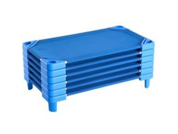 VEVOR Stapelbares Kinderbett tragbare Nickerchenbetten 6 tlg. (102 x 57 x 15 cm) Kindertagesstättenbetten für Kinder Vorschulklassenzimmer Kindertagesstättenbetten zum Schlafen Mittagsschlaf, blau