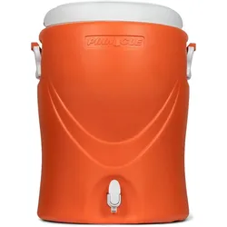 Pinnacle Platino 10 Gallone - Isolierter Getränkespender / Trinkkühler mit Tipp - 40 Liter - Orange, Flaschenkühler, Orange