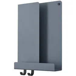 Muuto Folded Wandregal, 29 x 40 cm, blaugrau