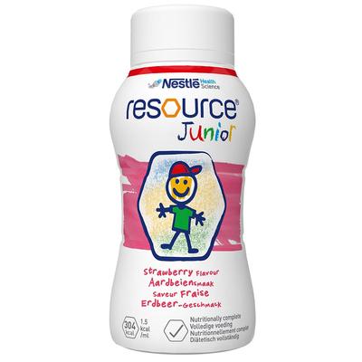 Resource Junior Erdbeer-Geschmack flüssig 6x4x200 ml Flüssigkeit
