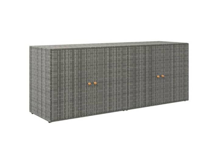 HSF®Armoire haute Gris - Armoire de rangement jardin Gris 198x55 5x80 cm Résine tressée cpw8196622