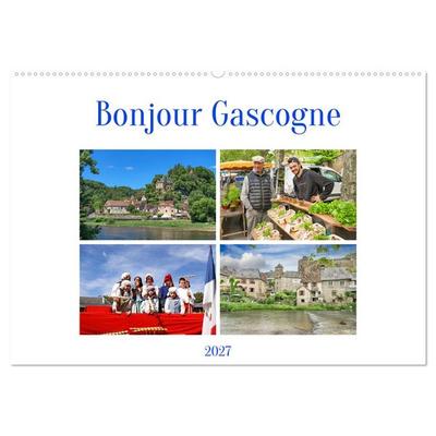 Bonjour Gascogne (Wandkalender 2027 DIN A2 quer), CALVENDO Monatskalender