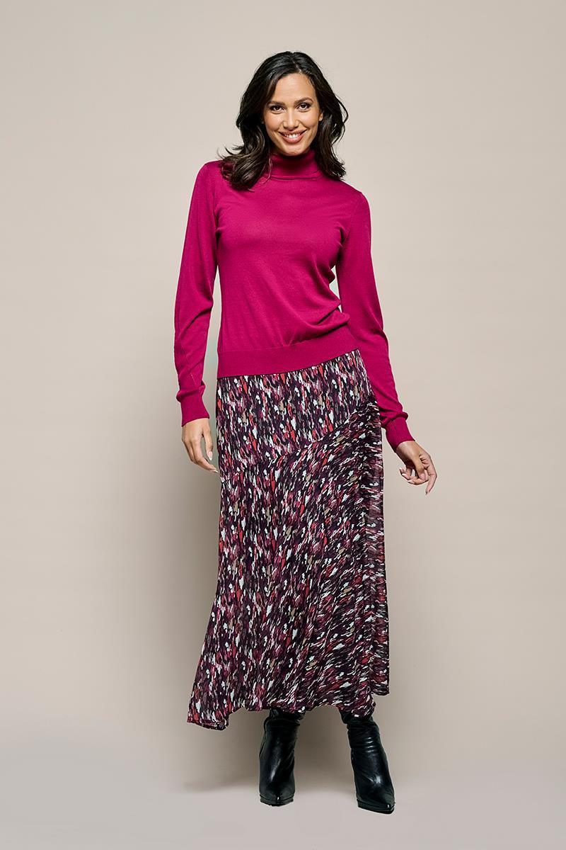 Amee Print Rock Taupe / Multi