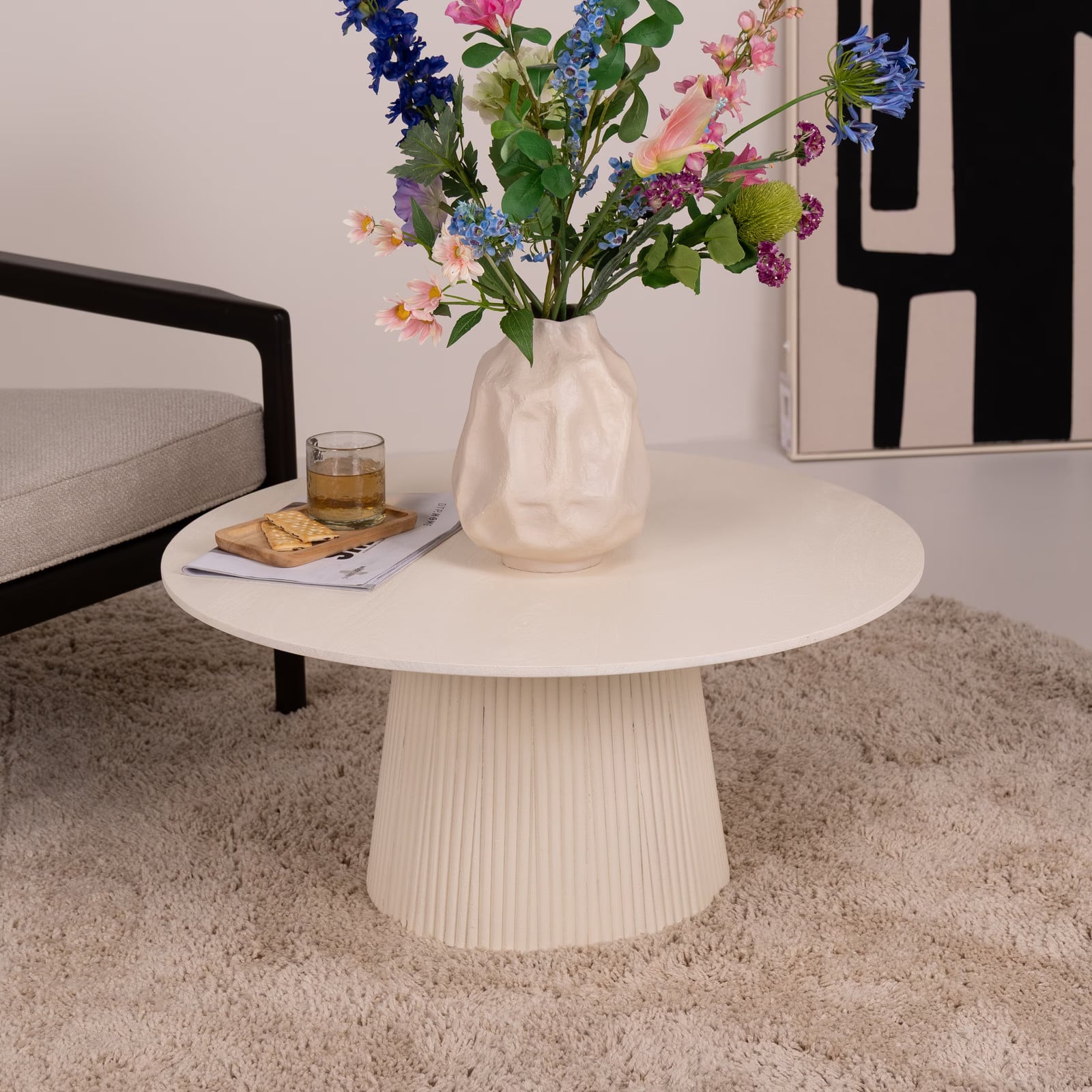 Livingfurn Salontafel Patrice Mango B: 80 cm, D: 40 cm, H: 38 cm