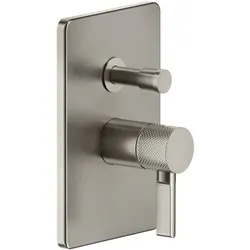 Gessi Inciso Dusche Fertigmontageset, Einhebelmischer mit autom. Umstellung für UPK 44673, 58079149, Farbe: Finox Optik