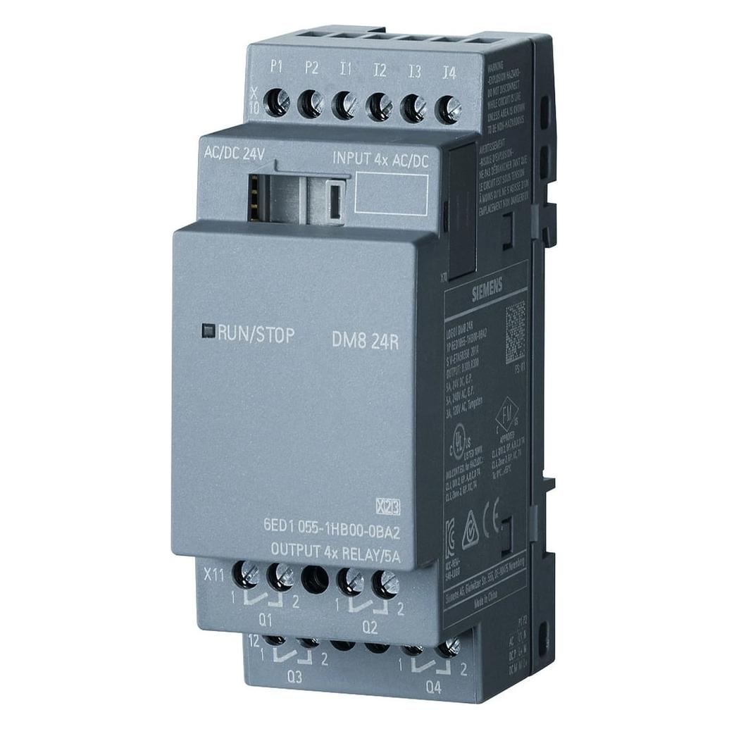Siemens Expansion Module LOGO!8 DM8 24R 4DI/4DO (6ED1055-1HB00-0BA2)