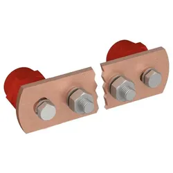 NEUT Potentialausgleichsschiene Cu 2 Isolatoren 8 Anschlüsse M10
