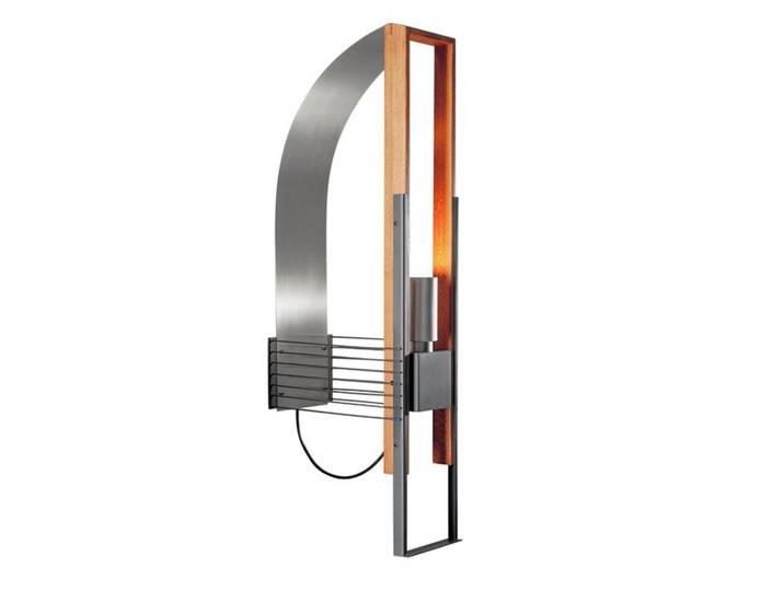 MARTINELLI LUCE lampe murale applique MARX (Inox - Bois et acier)