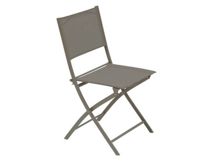 Lot de 4 Chaises de jardin Modula pliables noisette - Hespéride
