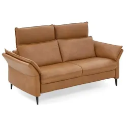 HUKLA Sofa Le Mans Leder Braun Cognac