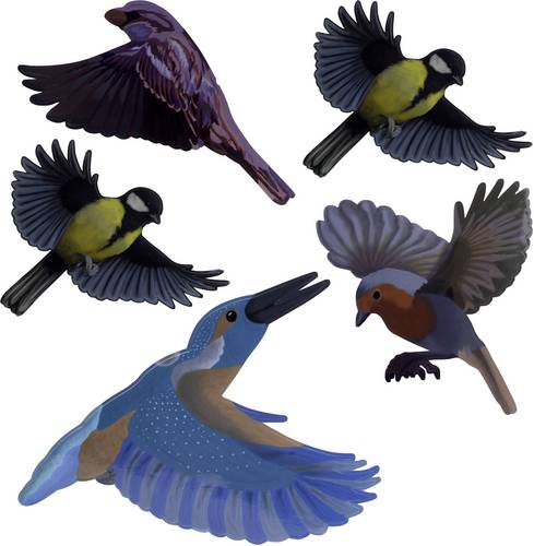 Gardigo Stickers Native Birds Fensteraufkleber Vogelbild Funktionsart Abschreckung 1St.