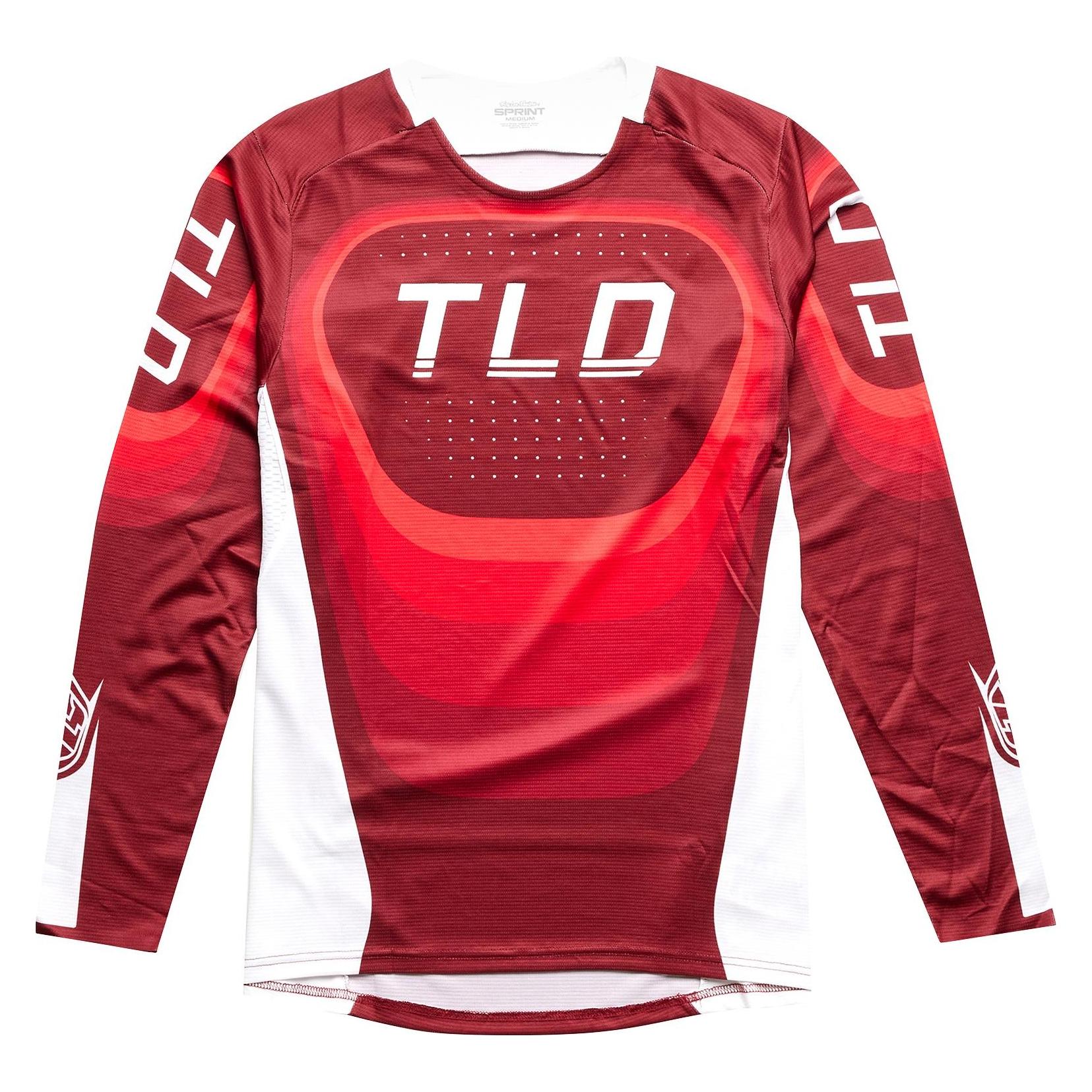 Troy Lee Designs Sprint Jersey, Reverb, race red, L (L) (323001014-887202442452)