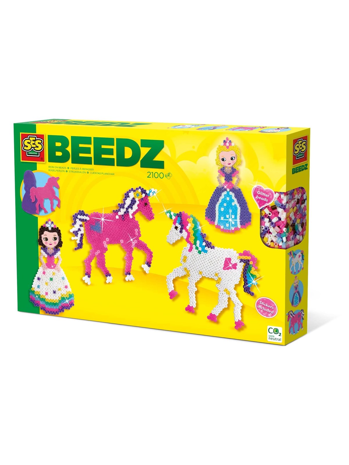 SES Creative Beedz Iron-on beads - Unicorns and princesses