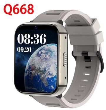 ilyeco 4GB RAM, 64GB ROM Smart Watch For Men, GPS, Dual Camera, Heart Rate Monitor, Waterproof Sports Smartwatch gray