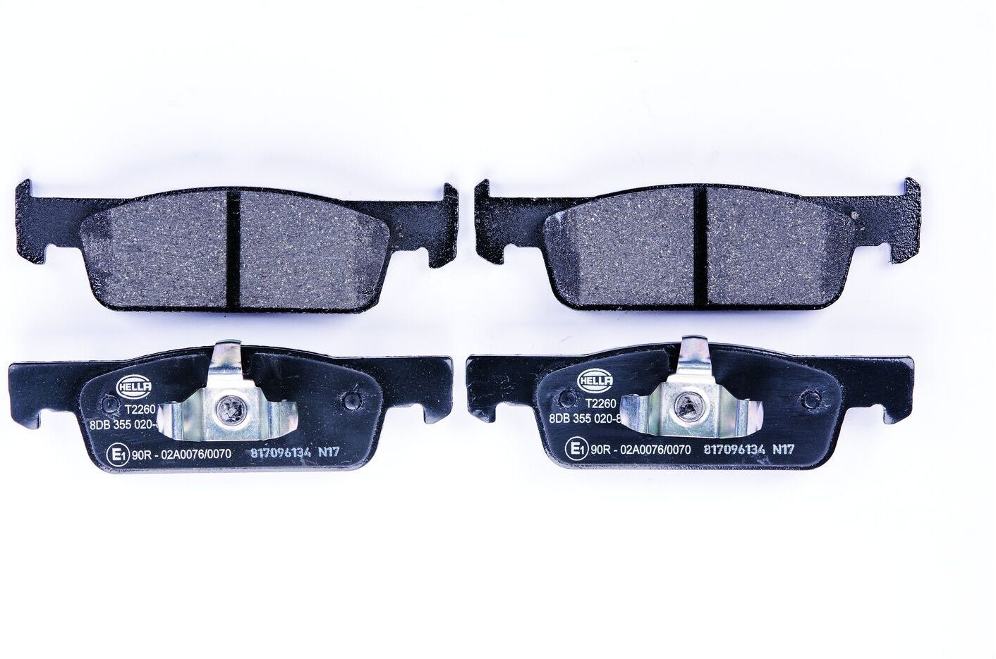 HELLA 8DB 355 020-801 Brake pad set