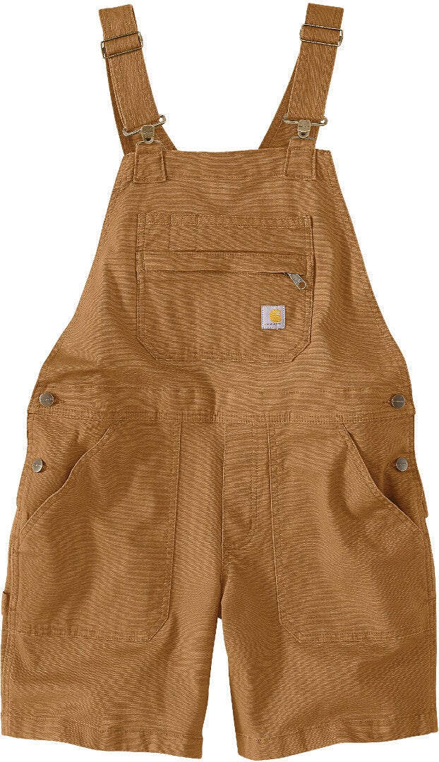 Carhartt Rugged Flex Relaxed Fit Canvas Ladies kurze Latzhose 106197-BA4-S004