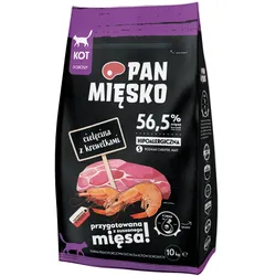 PAN MIĘSKO Kalbfleisch mit Shrimps S 10kg für Katze