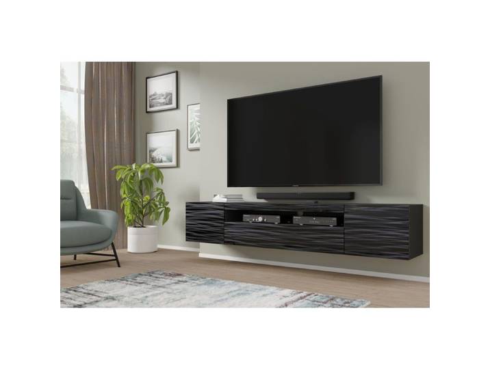 Meuble TV AURA 200 suspendu ou sur pied SAHARA