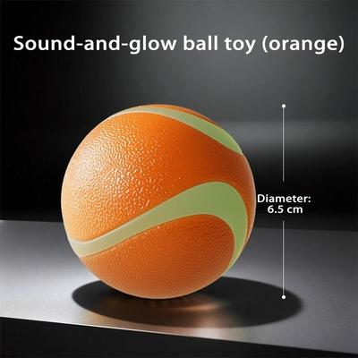 Uplift Picks HOOPET Glow Dog Fetch Ball Durable Rubber Interactive Toy For Active Dogs i