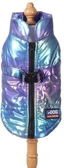 Inspired Finds Rainbow Gradient Winter Pet Vest For Small & Medium Dogs & Cats blue 2xl