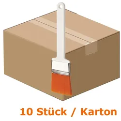 Pinsel Haug Anti Bac Flachpinsel orange 225 mm Karton 10 Stück/Karton, geeignet nach HACCP & lebensmittelecht