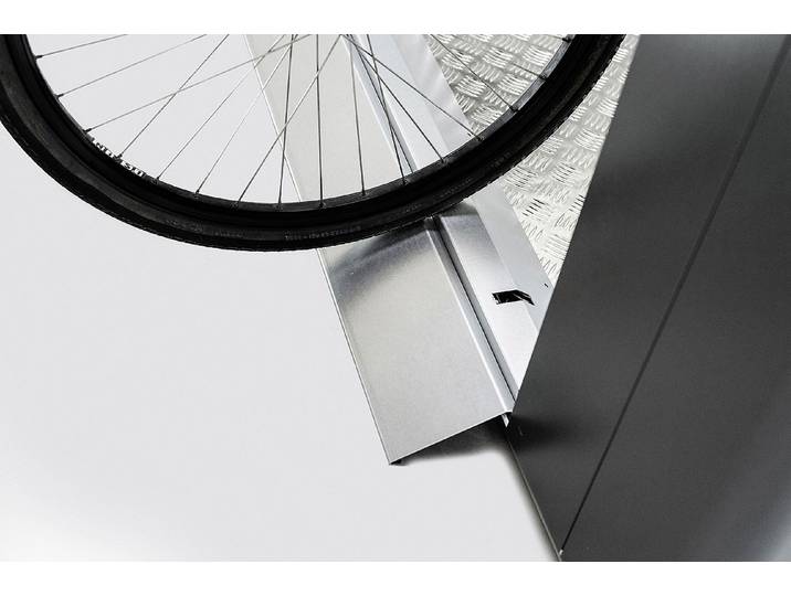 Biohort Bodenschwellen-Rampe für Gerätehaus Neo Silber
