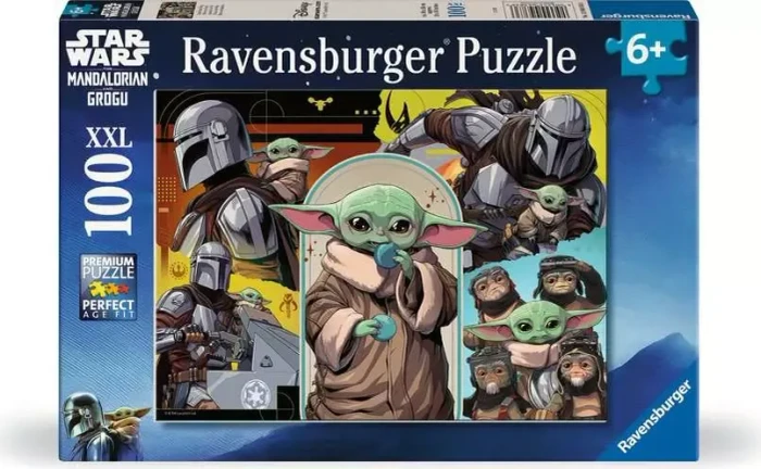 Ravensburger Kinderpuzzle Star Wars - The Mandalorian & Grogu (100 Teile)