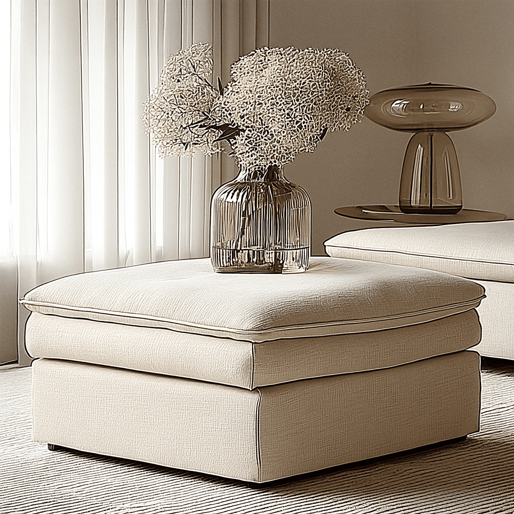 Snooze Sand Textured Squashy Footstool