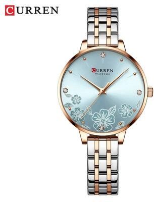 Uplift Essentials Ultra Thin Fashion Wristwatch Minimalist Stainless Steel Romantic Dress Watch blue