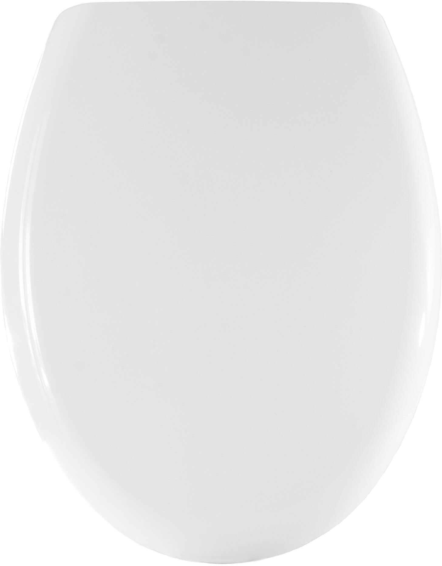 Tecnomat COPRIWATER UNIVERSALE OVALE PER DISABILI IN TERMOINDURENTE BIANCO CERNIERE IN ACCIAIO INOX