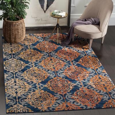 SAFAVIEH Evoke Aurora Vintage Boho Medallion Rug
