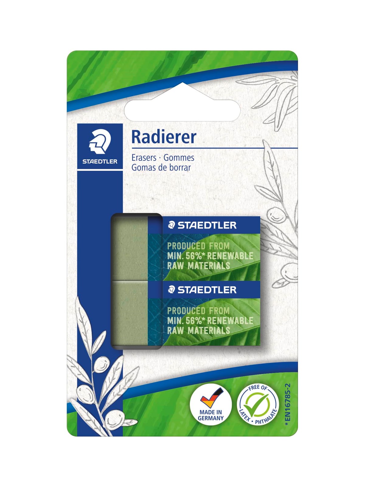 Staedtler Eraser 526 83 renew raw mat 56% BK2