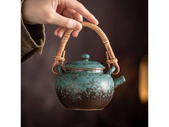 Marchandises de la Cité Interdite : Ensemble de préparation de thé pour l'extérieur, modèle Kiln Becomes Wufu Enclosure, pour la maison et l'extérieur, idéal pour offrir à des amis et des aînés.