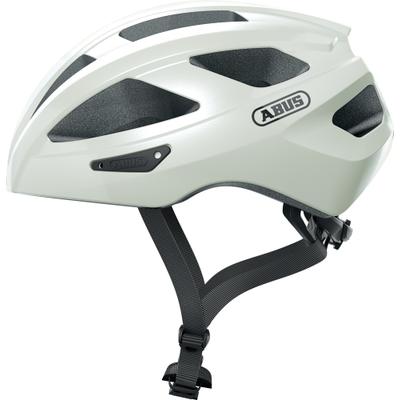 Rennradhelm ABUS "MACATOR" Gr. L, weiß (pearl weiß), Helme, L Kopfumfang: 58cm - 62cm
